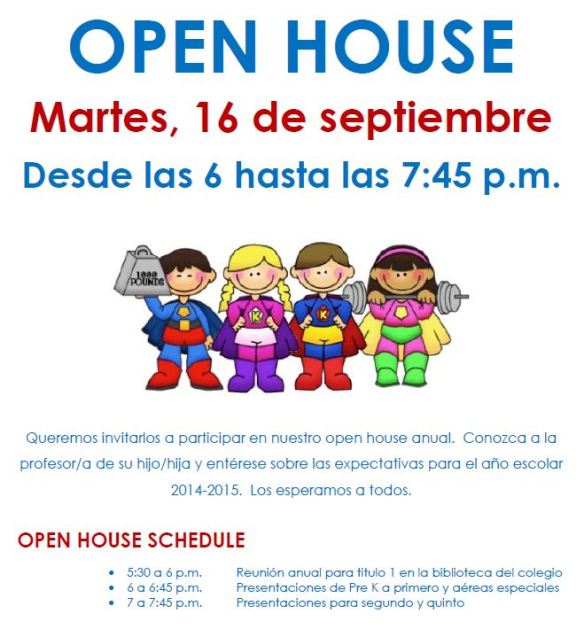 OPEN HOUSE - Flyer SPANISH JPEG